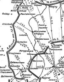 Marschbewegungen der 8. und 10. Armee Feb 15